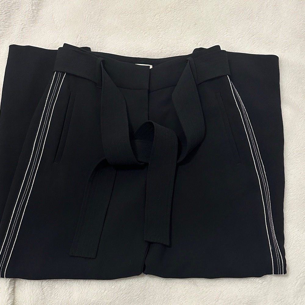 Elegant Wilfred Black Women's Pants with Belt